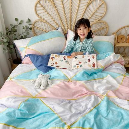 星期八 2020新款13372全棉四件套 简色几何