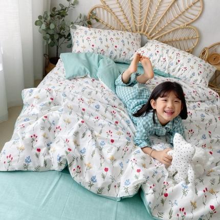 星期八 2020新款13372全棉四件套 清新花语