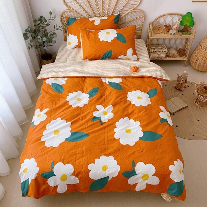 91家纺网 家纺一手货源 找家纺 星期八 2020新款13372全棉四件套 小雏菊