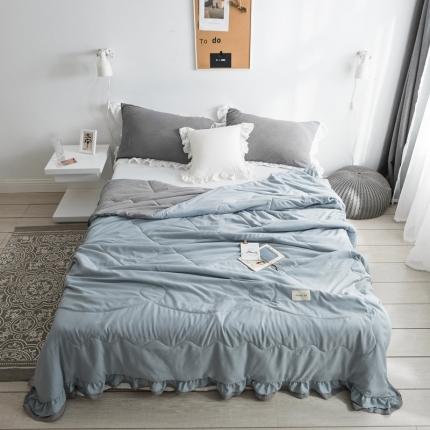 91家纺网 家纺一手货源 找家纺 （总）U被家纺 2025春夏季淑女屋水洗棉公主风夏凉被