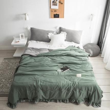 91家纺网 家纺一手货源 找家纺 （总）U被家纺 2025春夏季淑女屋水洗棉公主风夏凉被