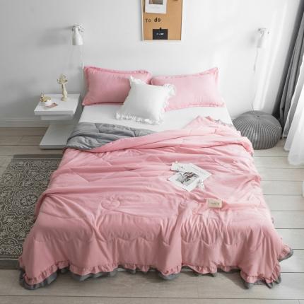 91家纺网 家纺一手货源 找家纺 （总）U被家纺 2025春夏季淑女屋水洗棉公主风夏凉被