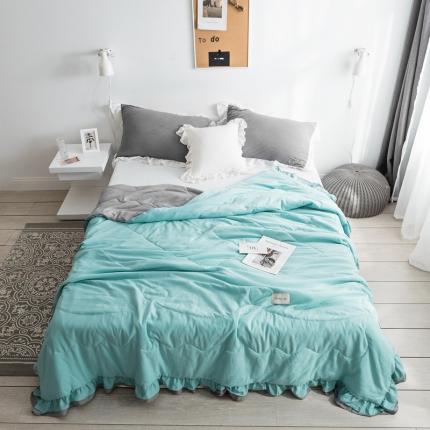 91家纺网 家纺一手货源 找家纺 （总）U被家纺 2025春夏季淑女屋水洗棉公主风夏凉被