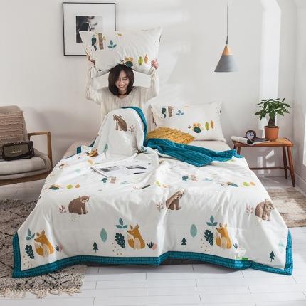 91家纺网 家纺一手货源 找家纺 （总）莱宁被业 2021新款13070喷气印花全棉夏被