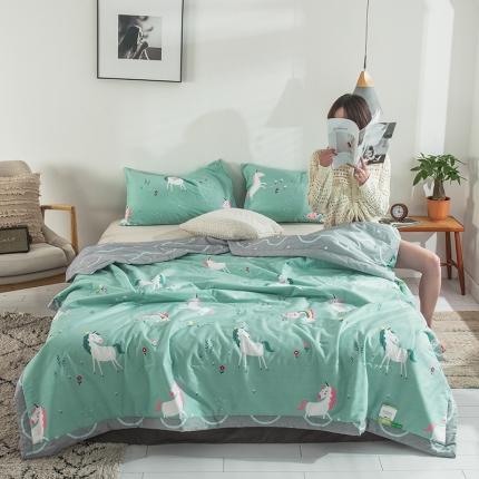 91家纺网 家纺一手货源 找家纺 （总）莱宁被业 2021新款13070喷气印花全棉夏被