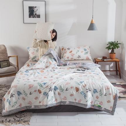 91家纺网 家纺一手货源 找家纺 （总）莱宁被业 2021新款13070喷气印花全棉夏被