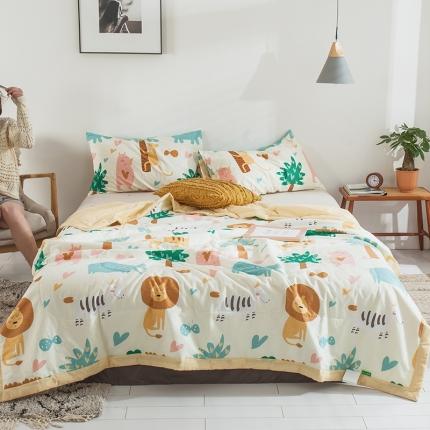 91家纺网 家纺一手货源 找家纺 （总）莱宁被业 2021新款13070喷气印花全棉夏被