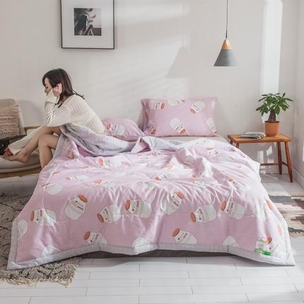 91家纺网 家纺一手货源 找家纺 （总）莱宁被业 2021新款13070喷气印花全棉夏被