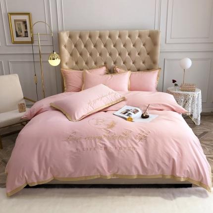 91家纺网 家纺一手货源 找家纺 （总）馨蕊家居 2021新款60长绒棉四件套简爱系列