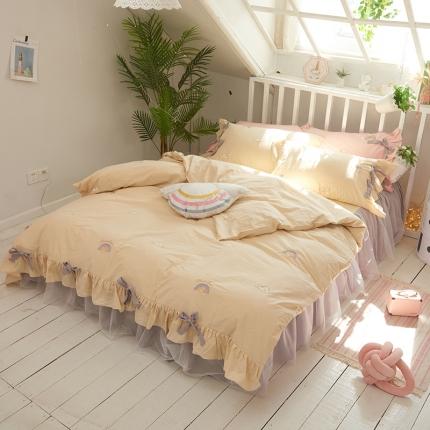 91家纺网 家纺一手货源 找家纺 （总）嗨购 2020新款彩虹四件套场景一