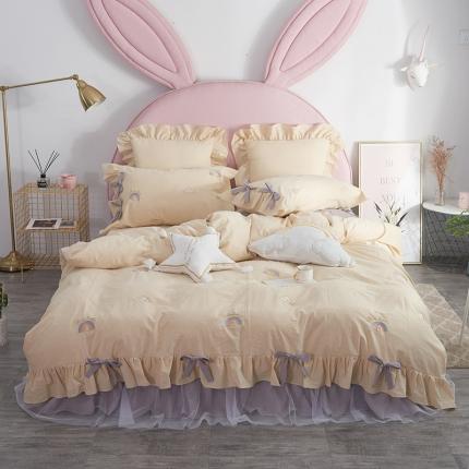 91家纺网 家纺一手货源 找家纺 （总）嗨购 2020新款彩虹四件套场景二