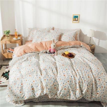 91家纺网 家纺一手货源 找家纺 眠屿 2020新款13372全棉四件套 那时花开