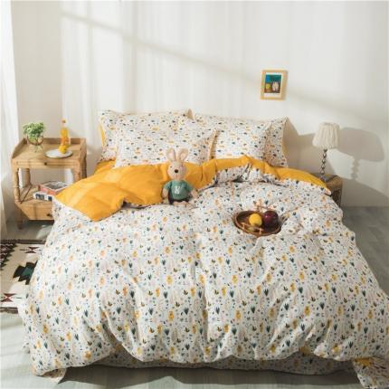 91家纺网 家纺一手货源 找家纺 眠屿 2020新款13372全棉四件套 森林里的帕丁顿