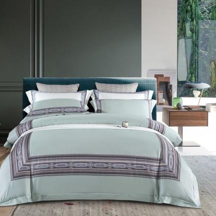 91家纺网 家纺一手货源 找家纺 （总）威克凯丽 2021新款60长绒棉数码工艺四件套