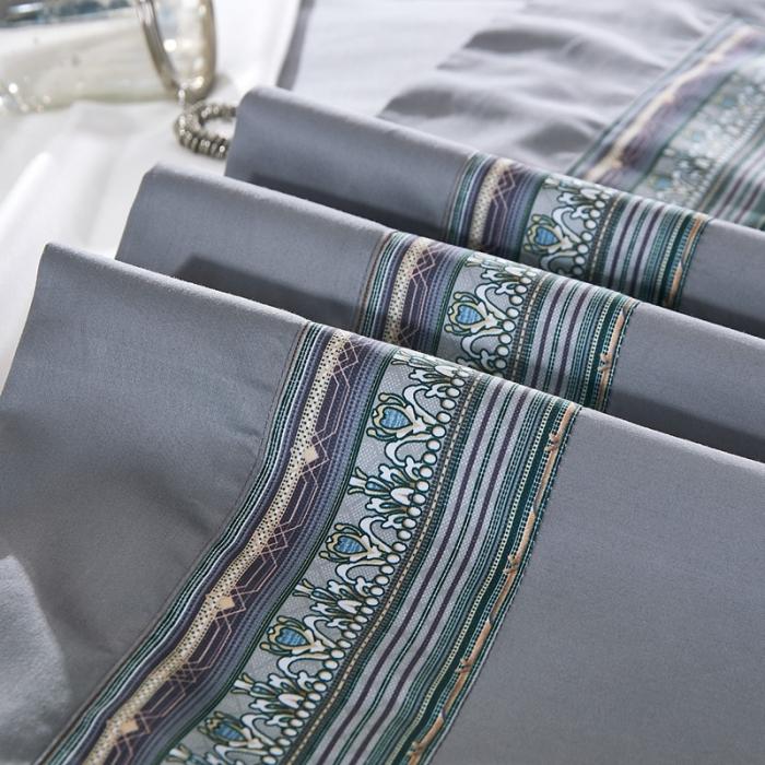 91家纺网 家纺一手货源 找家纺 （总）威克凯丽 2021新款60长绒棉数码工艺四件套