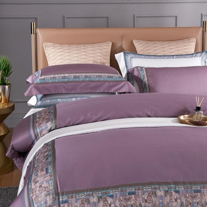 91家纺网 家纺一手货源 找家纺 威克凯丽 2021新款60长绒棉数码工艺四件套 阿狄丽娜