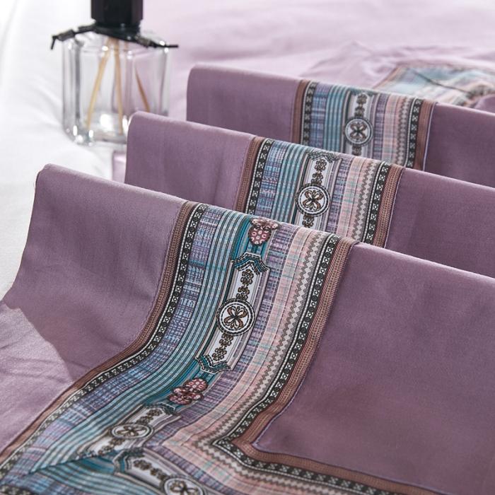 91家纺网 家纺一手货源 找家纺 威克凯丽 2021新款60长绒棉数码工艺四件套 阿狄丽娜