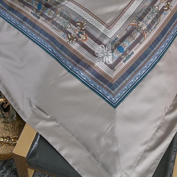 91家纺网 家纺一手货源 找家纺 威克凯丽 2021新款60长绒棉数码工艺四件套 罗马传奇