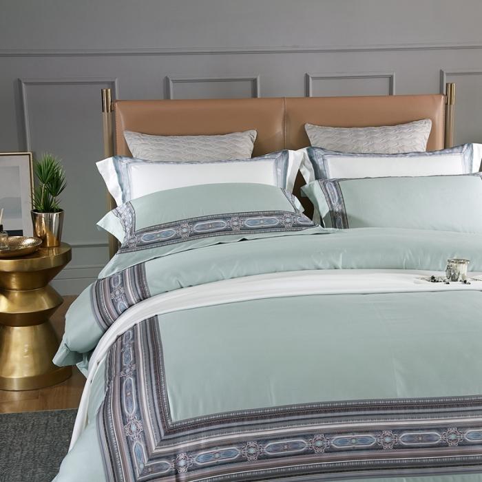 91家纺网 家纺一手货源 找家纺 威克凯丽 2021新款60长绒棉数码工艺四件套 汉森