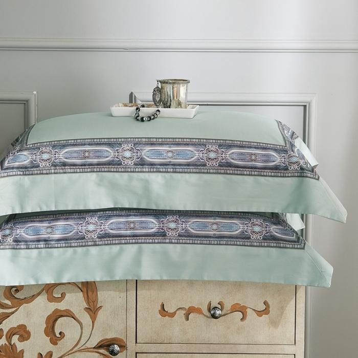 91家纺网 家纺一手货源 找家纺 威克凯丽 2021新款60长绒棉数码工艺四件套 汉森