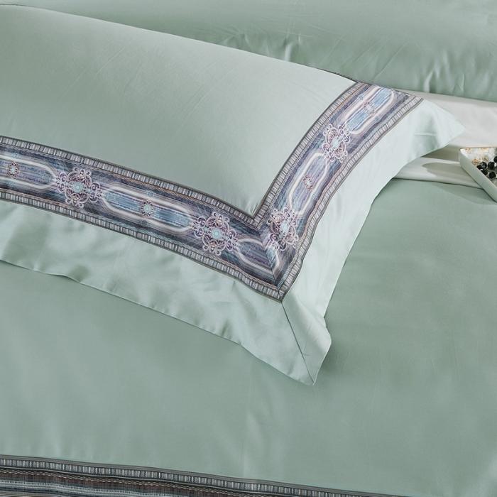 91家纺网 家纺一手货源 找家纺 威克凯丽 2021新款60长绒棉数码工艺四件套 汉森