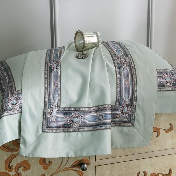 91家纺网 家纺一手货源 找家纺 威克凯丽 2021新款60长绒棉数码工艺四件套 汉森