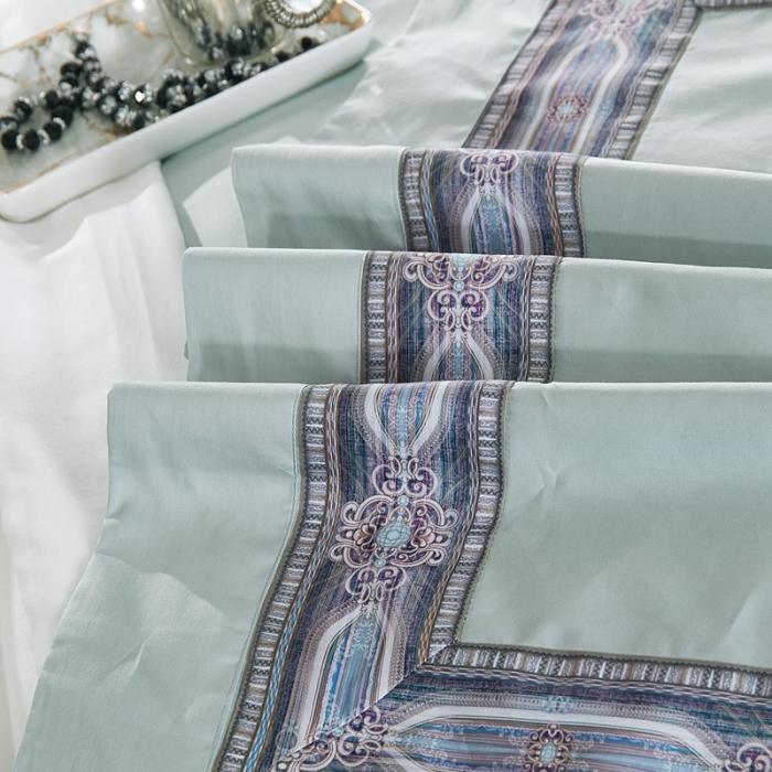 91家纺网 家纺一手货源 找家纺 威克凯丽 2021新款60长绒棉数码工艺四件套 汉森