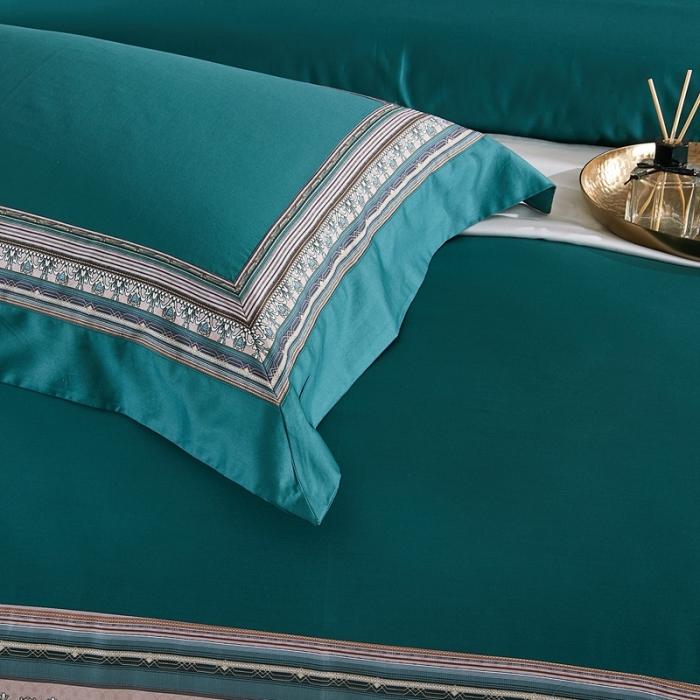 91家纺网 家纺一手货源 找家纺 威克凯丽 2021新款60长绒棉数码工艺四件套 埃利斯