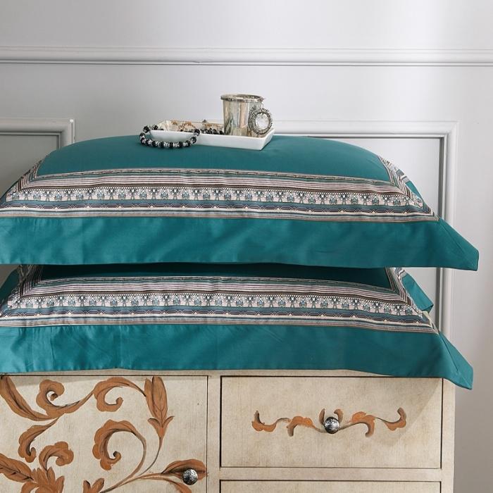 91家纺网 家纺一手货源 找家纺 威克凯丽 2021新款60长绒棉数码工艺四件套 埃利斯