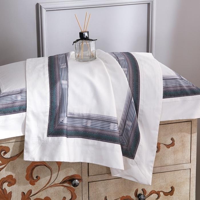 91家纺网 家纺一手货源 找家纺 威克凯丽 2021新款60长绒棉数码工艺四件套 赛琳娜