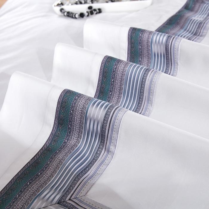 91家纺网 家纺一手货源 找家纺 威克凯丽 2021新款60长绒棉数码工艺四件套 赛琳娜