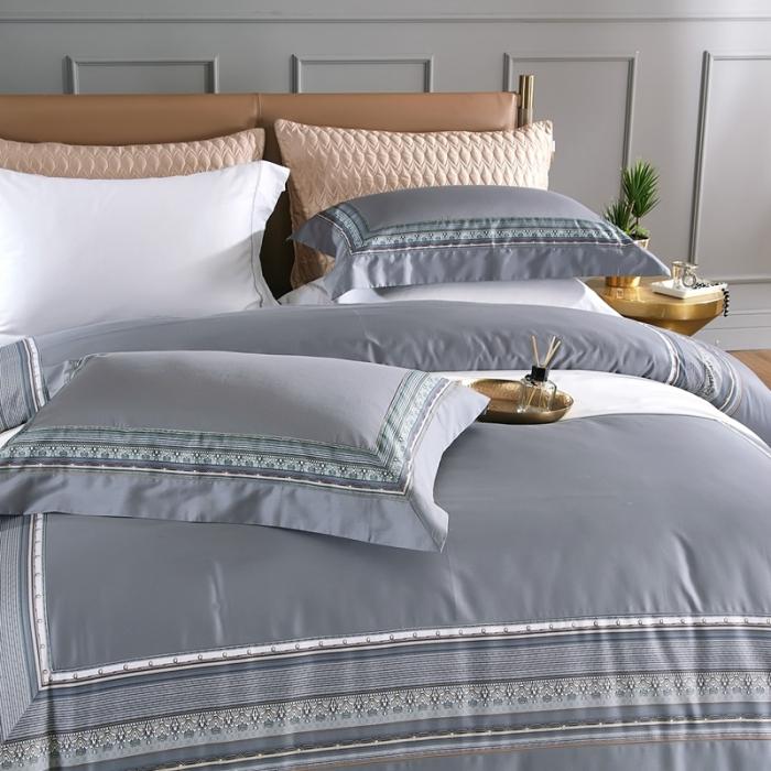 91家纺网 家纺一手货源 找家纺 威克凯丽 2021新款60长绒棉数码工艺四件套 芳华韵味