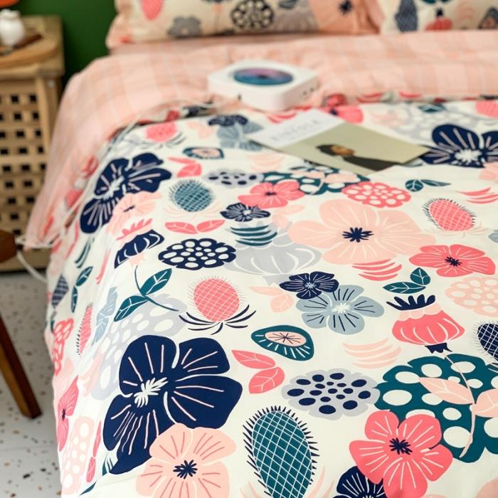 91家纺网 家纺一手货源 找家纺 时年家纺 2020新款全棉四件套小可爱系列 花趣