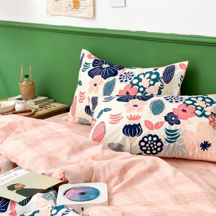 91家纺网 家纺一手货源 找家纺 时年家纺 2020新款全棉四件套小可爱系列 花趣