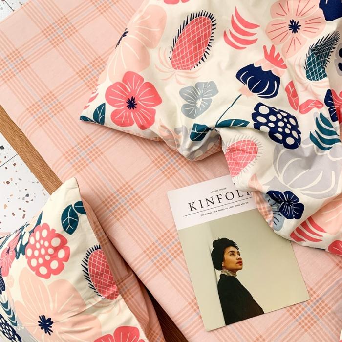 91家纺网 家纺一手货源 找家纺 时年家纺 2020新款全棉四件套小可爱系列 花趣