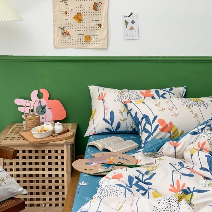 91家纺网 家纺一手货源 找家纺 时年家纺 2020新款全棉四件套小可爱系列 恋恋物语