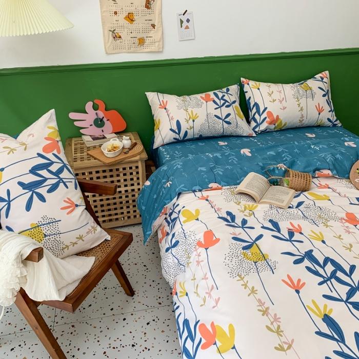 91家纺网 家纺一手货源 找家纺 时年家纺 2020新款全棉四件套小可爱系列 恋恋物语