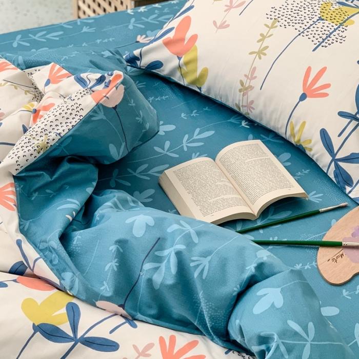 91家纺网 家纺一手货源 找家纺 时年家纺 2020新款全棉四件套小可爱系列 恋恋物语