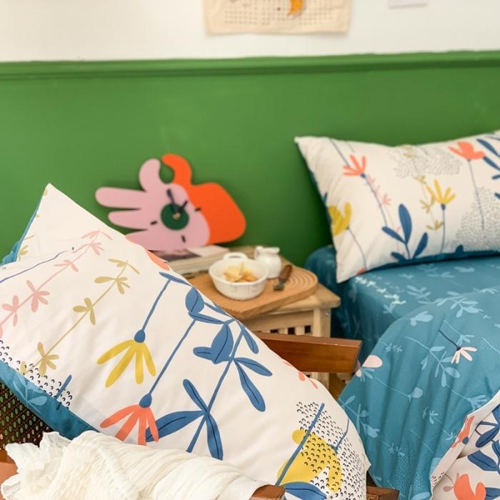 91家纺网 家纺一手货源 找家纺 时年家纺 2020新款全棉四件套小可爱系列 恋恋物语