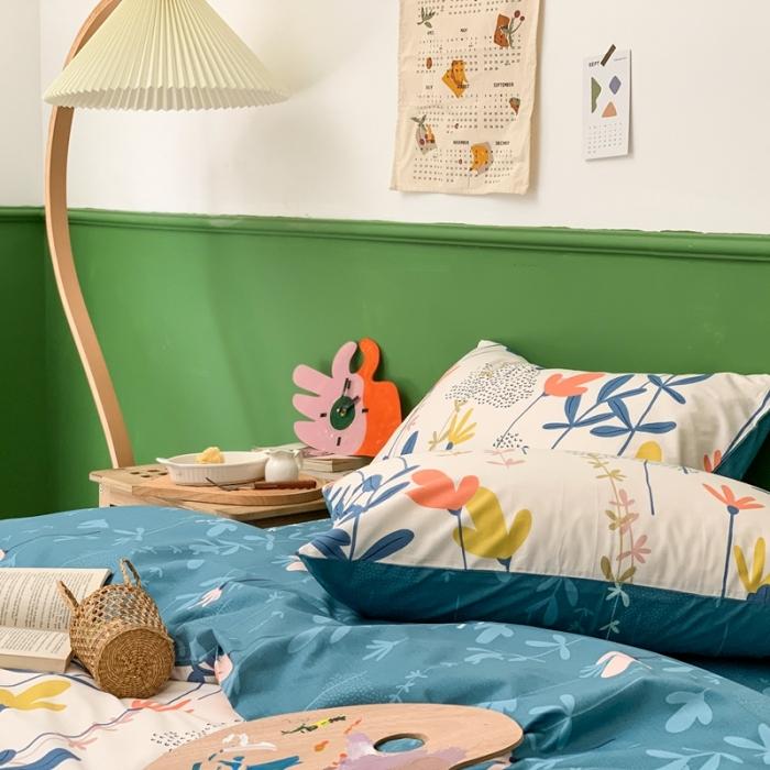 91家纺网 家纺一手货源 找家纺 时年家纺 2020新款全棉四件套小可爱系列 恋恋物语