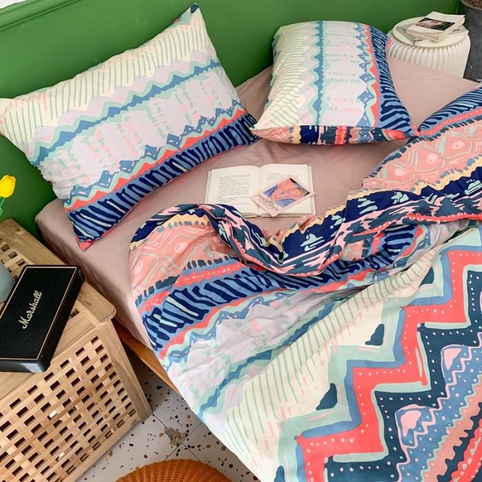 91家纺网 家纺一手货源 找家纺 时年家纺 2020新款全棉四件套小可爱系列 米娅