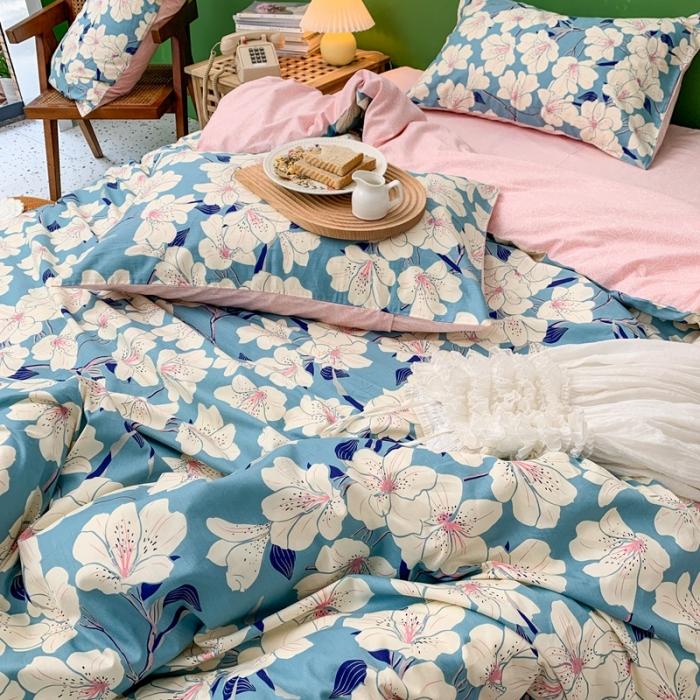 91家纺网 家纺一手货源 找家纺 时年家纺 2020新款全棉四件套小可爱系列 凝香