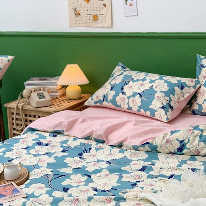 91家纺网 家纺一手货源 找家纺 时年家纺 2020新款全棉四件套小可爱系列 凝香