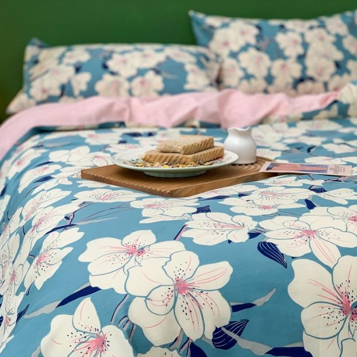 91家纺网 家纺一手货源 找家纺 时年家纺 2020新款全棉四件套小可爱系列 凝香