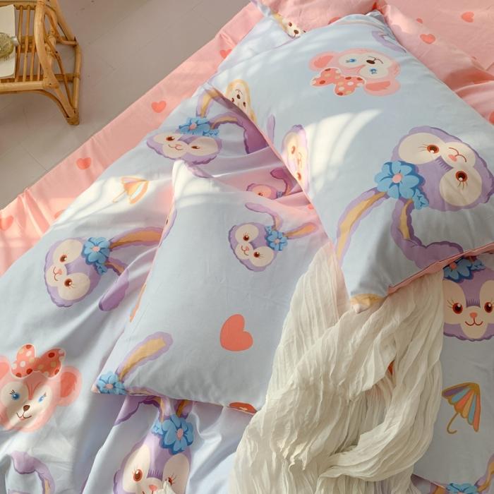 91家纺网 家纺一手货源 找家纺 时年家纺 2020新款全棉四件套小可爱系列 可爱兔兔