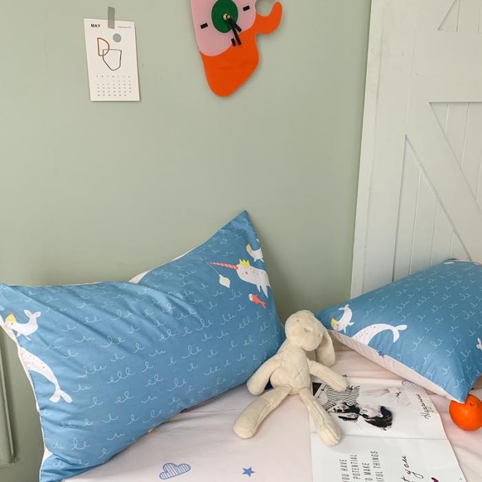 91家纺网 家纺一手货源 找家纺 时年家纺 2020新款全棉四件套小可爱系列 鱼趣