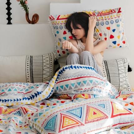 91家纺网 家纺一手货源 找家纺 （总）例外 2020新款全棉13370波西米亚系列四件套