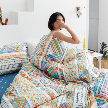 91家纺网 家纺一手货源 找家纺 （总）例外 2020新款全棉13370波西米亚系列四件套