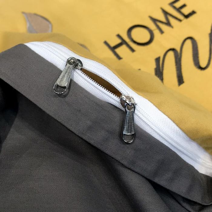 91家纺网 家纺一手货源 找家纺 眠帛家居 2020全棉绣花小清新四件套 伊凌姜黄