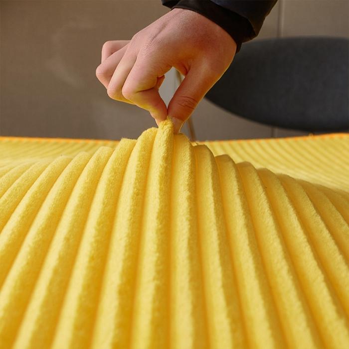 91家纺网 家纺一手货源 找家纺 欣罗兰垫业 2022三明治针织记忆棉床垫 纯黄